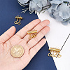 3Pcs 3 Styles 304 Stainless Steel Slide Lock Clasps STAS-UN0042-03B-4
