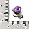 Halloween Brass Enamel European Beads X1-KK-A203-04A-B-3