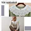  6Pcs 6 Style White Embroidered Organdy Collar AJEW-NB0004-01-8