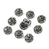 Brass Grade A Crystal Rhinestone Spacer Beads RB-A006-8MM-B-4