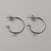 304 Stainless Steel Stud Earring Findings X1-STAS-TAC0017-02A-1