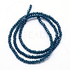 Faceted Rondelle Glass Beads Strands X-GLAA-M028-3mm-A05-3