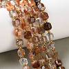 Natural Black Gold Rutilated Quartz Beads Strands GG-CBABD99-03A-1
