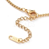 PVD Vacuum Plating 304 Stainless Steel Box Chain Necklaces NJEW-JN03232-3