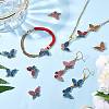 20Pcs Butterfly Alloy Enamel Pendants & Links Connectors JX228A-5