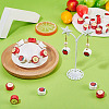 20Pcs 2 Styles Christmas Theme Handmade Porcelain Beads PORC-TA0001-54-7