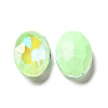 Mocha Fluorescent Style Glass Rhinestone Cabochons GGLA-M005-01A-214MK-2
