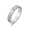 Brass Crushed Ice Pattern Finger Rings FS-WG1F485-06-1