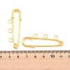 Iron Safety Pins Brooch Findings IFIN-Z005-02G-01-3