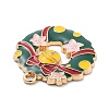 Christmas Theme Alloy Enamel Pendants ENAM-D060-04G-2