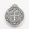 Tibetan Style Alloy Pendants TIBEP-Q078-01AS-RS-4