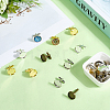 24Pcs 4 Colors Brass Cufflinks KK-SC0006-38-3