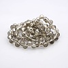 Half Plated Glass Faceted Round Beads Strands GLAA-A026-8mm-HP02-2