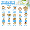 400Pcs 20 Styles CCB Plastic Beads CCB-TA0001-13-3