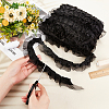 Satin Chiffon Double Ruffled Lace Trim OCOR-WH0047-32A-3