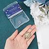 4Pcs 925 Thailand Sterling Silver Spring Gate Rings STER-SC0001-34-3