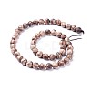 Natural Wood Beads Strands X-WOOD-F008-06-C-2