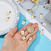 12Pcs 12 Styles Constellations Natural White Shell Pendants STAS-FH0002-55-3