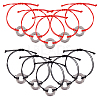10Pcs 2 Colors Eco-Friendly Korean Waxed Polyester Braided Beaded Bracelets BJEW-DC00004-1