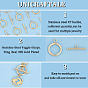 Unicraftale 12Pcs 304 Stainless Steel Toggle Clasps STAS-UN0050-81-5