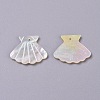 Natural White Shell Mother of Pearl Shell Pendants SSHEL-L013-09-2