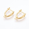 Brass Hoop Earring Findings ZIRC-F088-057G-1