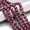 Dyed Natural Regalite/Imperial Jasper/Sea Sediment Jasper Beads Strands G-B124-C01-06-2