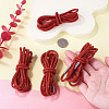 4Pcs Rhinestone Round Cord Shoelace FIND-TA0010-44P-02-6