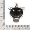 Retro 304 Stainless Steel Pendants STAS-I205-36AS-B-3