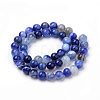 Natural Striped Agate/Banded Agate Beads Strands G-S259-04B-6mm-2