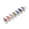 Brass Micro Pave Cubic Zirconia Pendants KK-A295-06B-P-2
