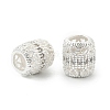 Brass Micro Pave Cubic Zirconia European Beads KK-P297-05S-01-1