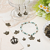 60Pcs 6 Styles Tibetan Style Alloy Charms FIND-BM0001-46-4