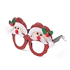 Christmas Plastic & Non-woven Fabric Glitter Glasses Frames AJEW-E053-01B-2