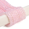 Baking Paint Transparent Glass Beads Strands DGLA-F029-J4mm-08-1