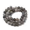Natural Gemstone Cloudy Quartz Faceted Round Bead Strands G-O021-8mm-03B-3