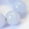 Grade AB+ Natural Blue Lace Agate Round Bead Strands G-E334-8mm-18-4