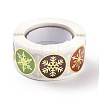 Christmas Themed Flat Round Roll Stickers LS-DIY-B045-14-2
