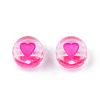 Transparent Acrylic Enamel Beads MACR-N008-60C-2