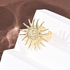 Brass Cuff Open Rings RJEW-Z129-02G-03-3