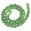 Handmade Millefiori Glass Bead Strands LAMP-J035-6mm-26-3