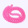 Baking Paint Transparent Glass Bead Strands GLAA-S031-10mm-35-3