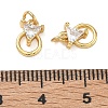 Brass Pave Clear Cubic Zirconia Charms CU-CBAF0F8-14G-3
