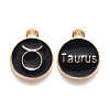 Alloy Enamel Pendants X-ENAM-S124-01A-08C-1