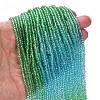 Transparent Painted Glass Beads Strands DGLA-A034-T1mm-A17-2