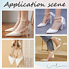 2 Sets 2 Styles Plastic Imitation Pearl Beaded Shoelace Bands FIND-GF0007-06A-5