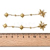 304 Stainless Steel Crystal Rhinestone Star Dangle Stud Earring LS-EJEW-G451-04G-3