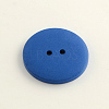 2-Hole Flat Round Wooden Buttons X-BUTT-Q032-62C-2
