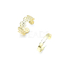 2Pcs Adjustable Retro Iron Flower Cuff Toe Ring Sets II7704-4