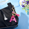 Alloy Resin Butterfly Keychains KEYC-TADJ0002-02G-A-4